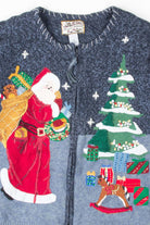 Blue Ugly Christmas Cardigan 53809