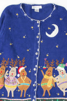 Blue Ugly Christmas Cardigan 53812