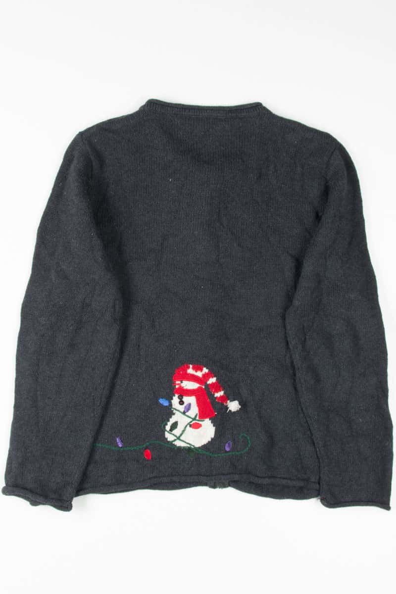 Black Ugly Christmas Cardigan 53841