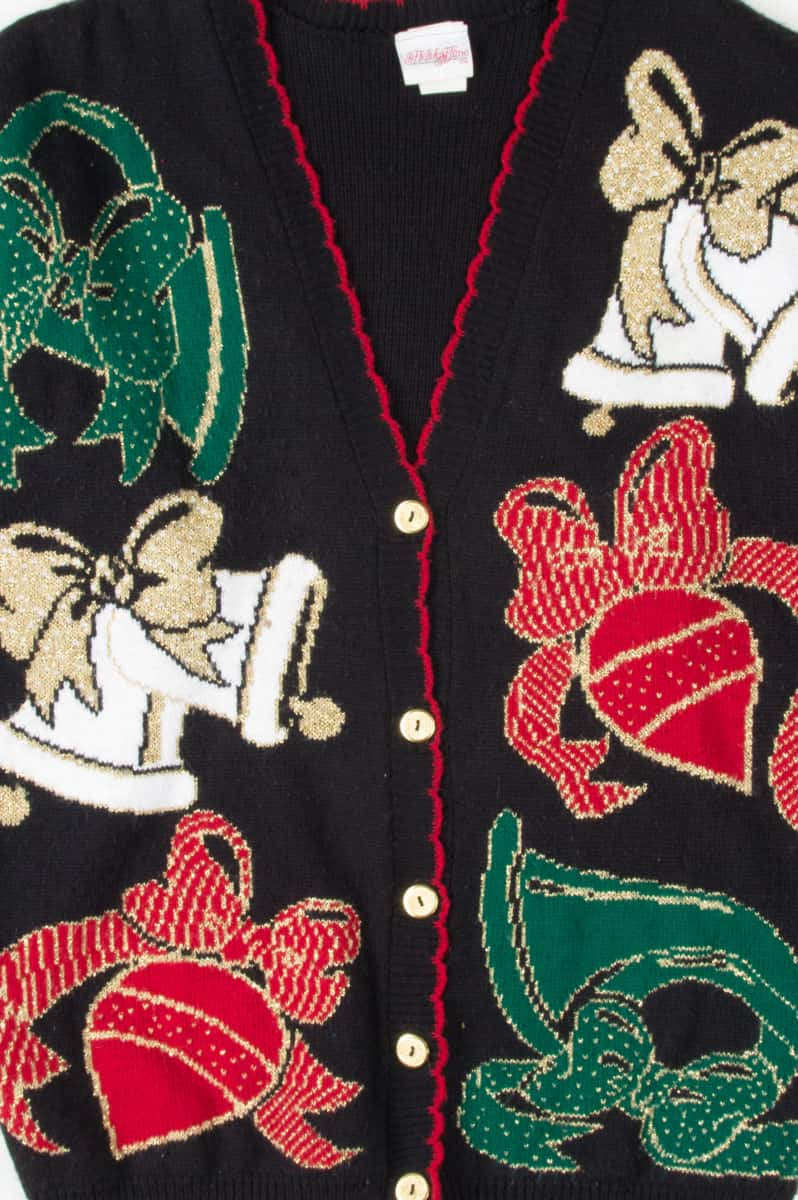 Black Ugly Christmas Cardigan 53844