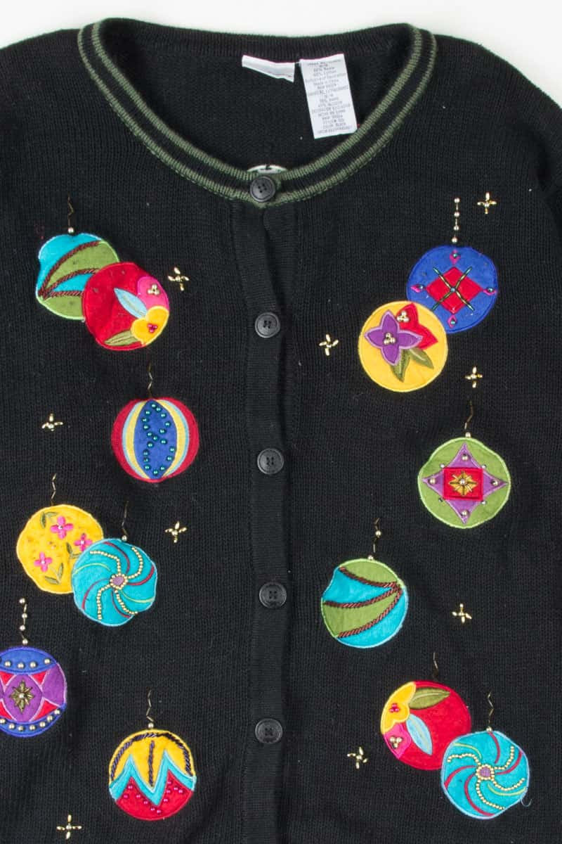 Black Ugly Christmas Cardigan 53846
