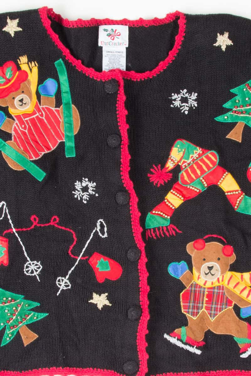 Black Ugly Christmas Cardigan 53847