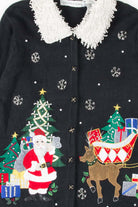 Black Ugly Christmas Cardigan 53852