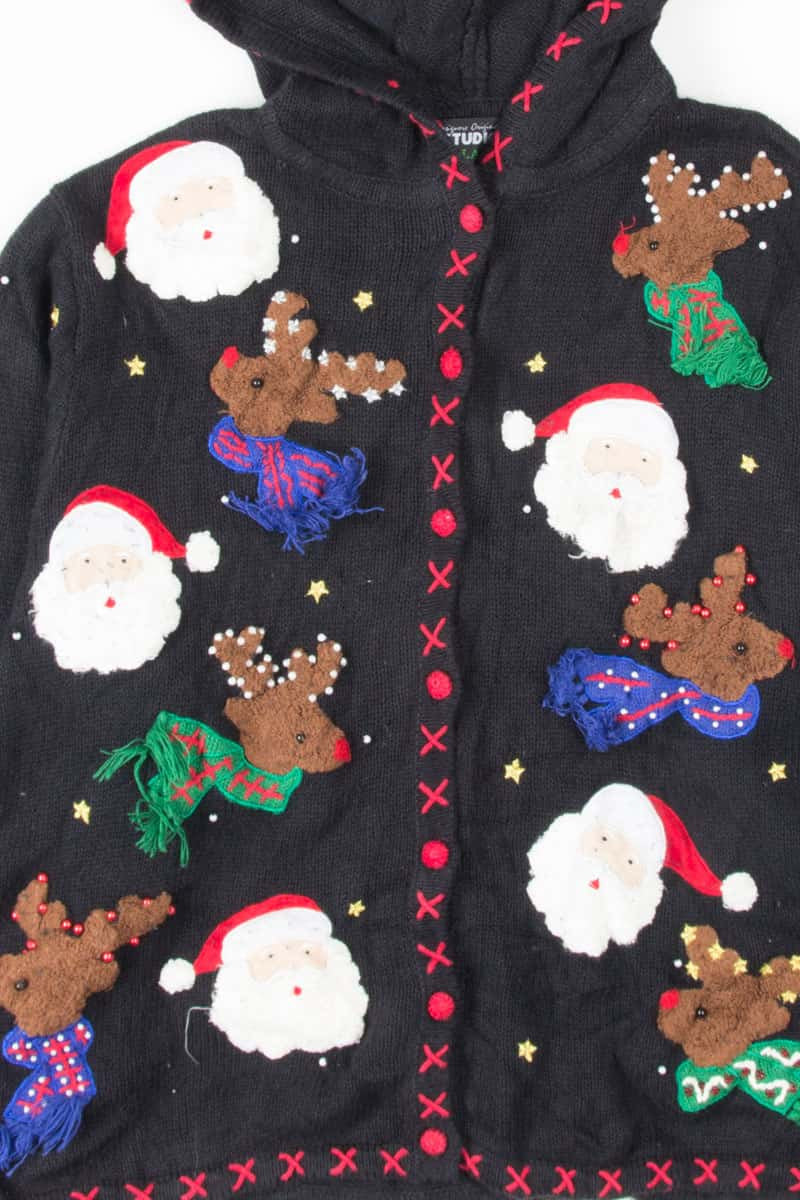 Black Ugly Christmas Cardigan 53883