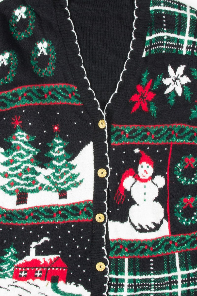 Black Ugly Christmas Cardigan 53947