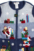 Blue Ugly Christmas Cardigan 54029
