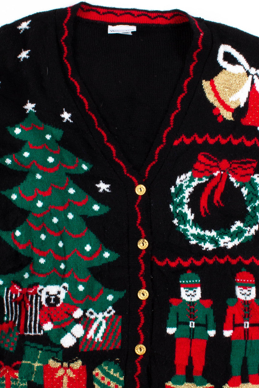 Black Ugly Christmas Cardigan 54047