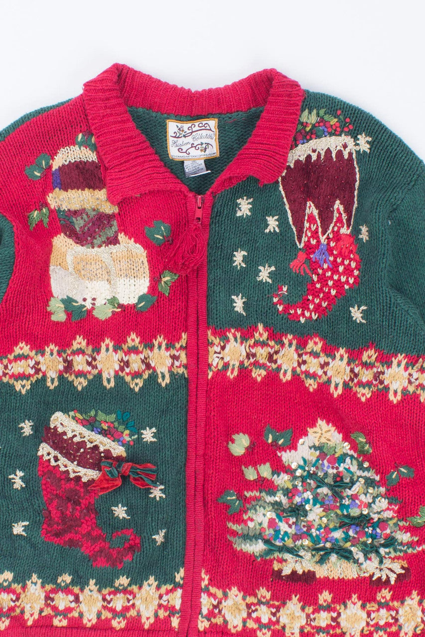 Red Ugly Christmas Cardigan 54070