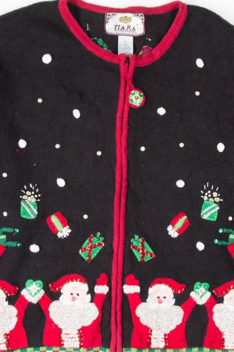 Black Ugly Christmas Cardigan 54086