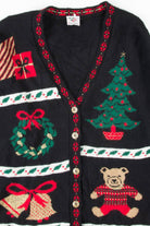Black Ugly Christmas Cardigan 54088