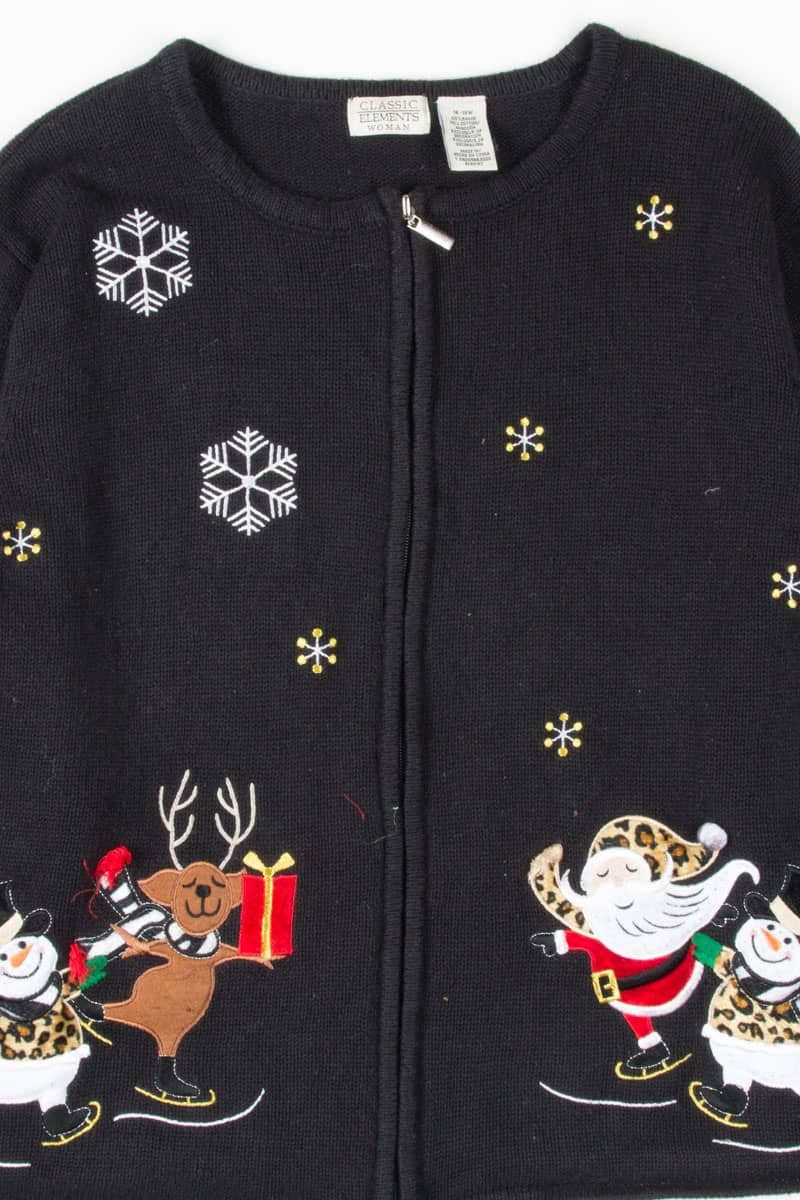 Black Ugly Christmas Cardigan 54093
