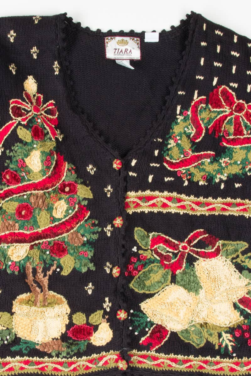 Black Ugly Christmas Cardigan 54182