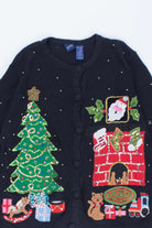 Black Ugly Christmas Cardigan 54192
