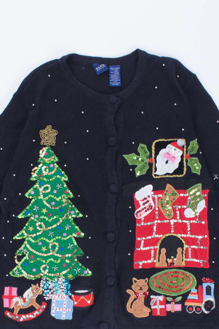 Black Ugly Christmas Cardigan 54192