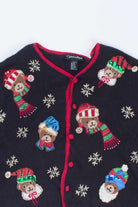 Black Ugly Christmas Cardigan 54201