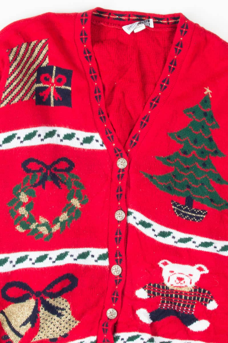 Red Ugly Christmas Cardigan 54284