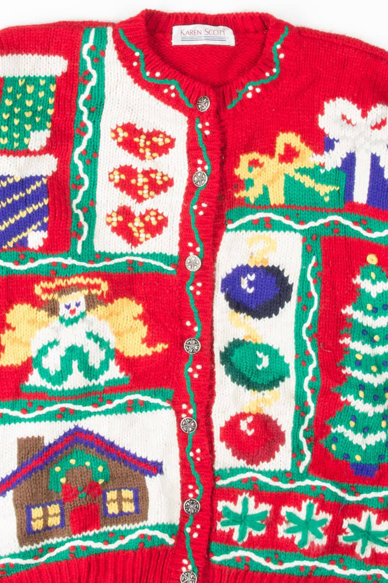 Red Ugly Christmas Cardigan 54286