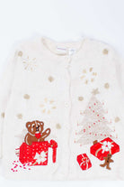 White Ugly Christmas Cardigan 54298