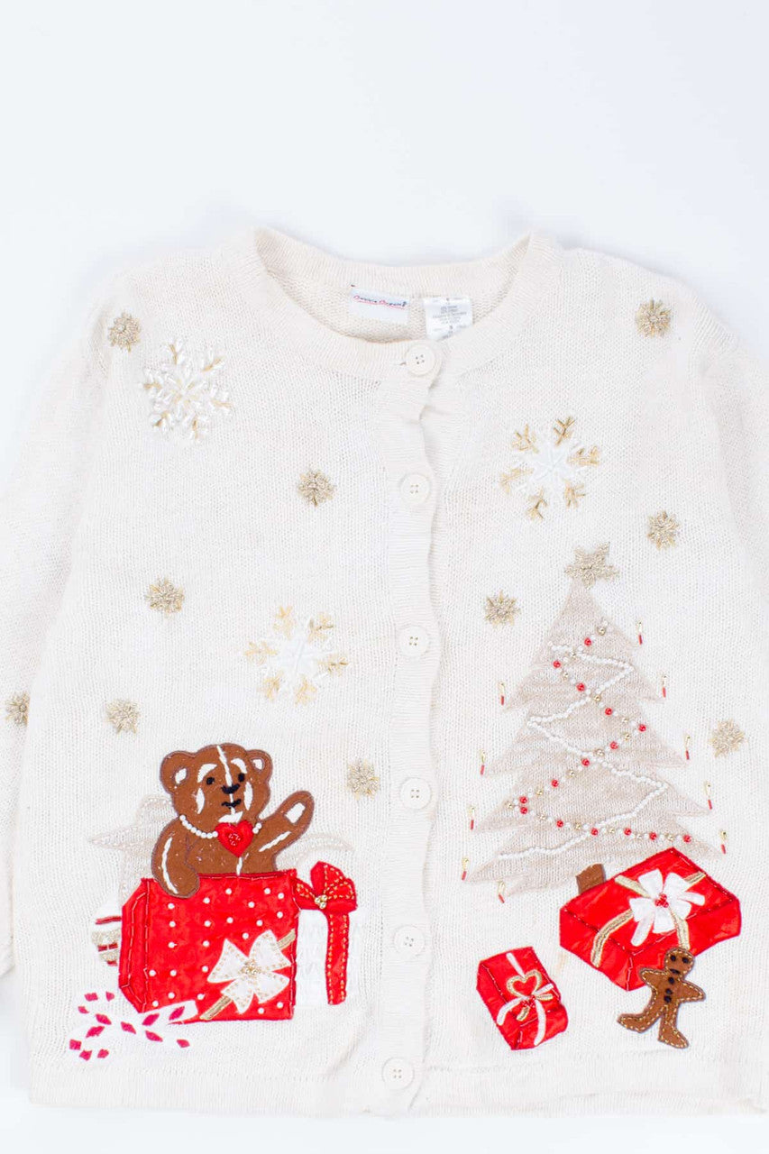 White Ugly Christmas Cardigan 54298
