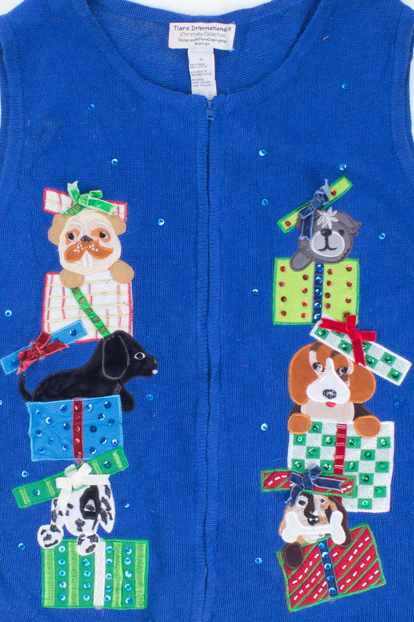 Blue Ugly Christmas Vest 54318