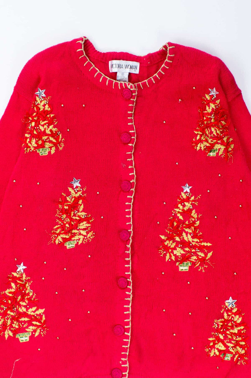 Red Ugly Christmas Cardigan 54343