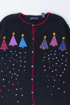 Black Ugly Christmas Cardigan 54362