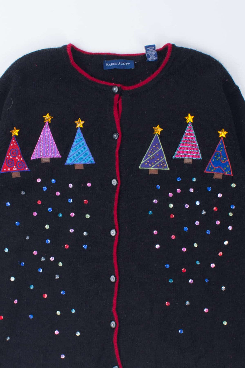 Black Ugly Christmas Cardigan 54362