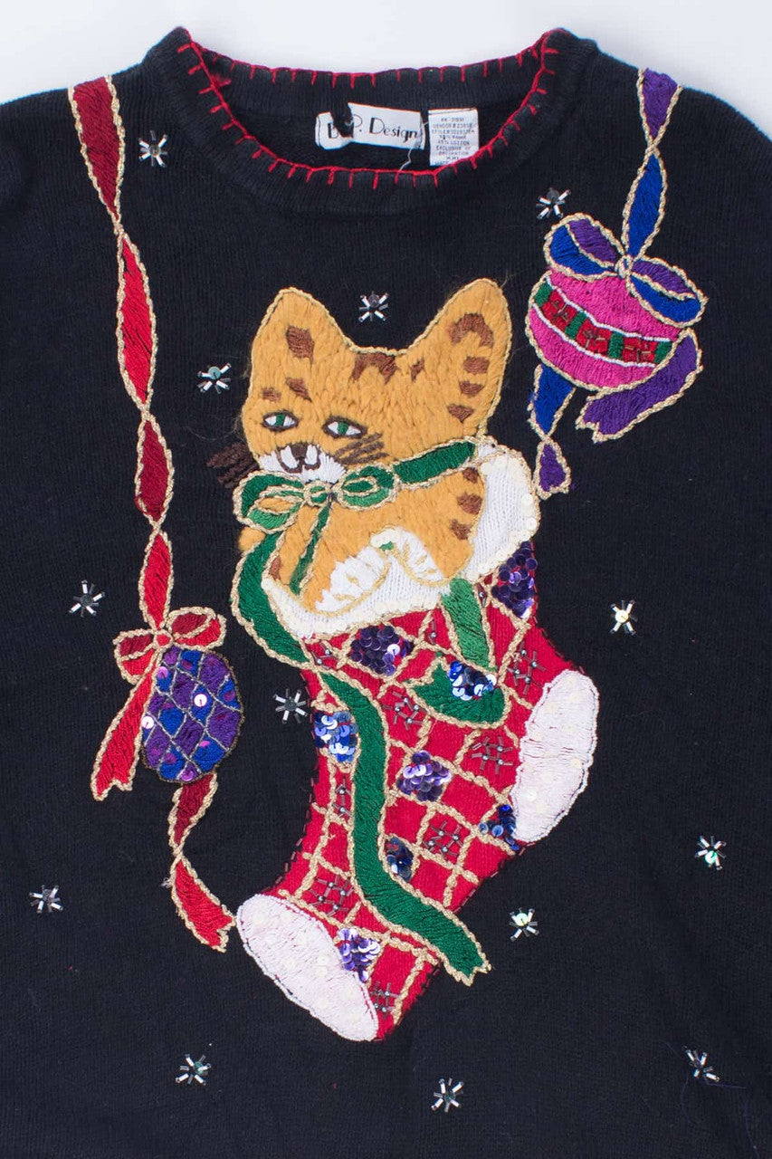 Black Ugly Christmas Pullover 54363