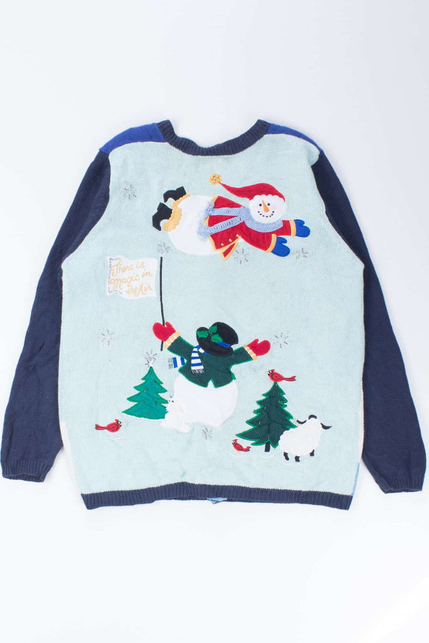 Blue Ugly Christmas Cardigan 54368