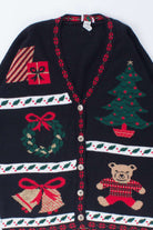 Black Ugly Christmas Cardigan 54373