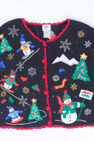 Black Ugly Christmas Cardigan 54374