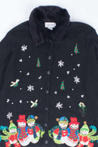 Black Ugly Christmas Cardigan 54388