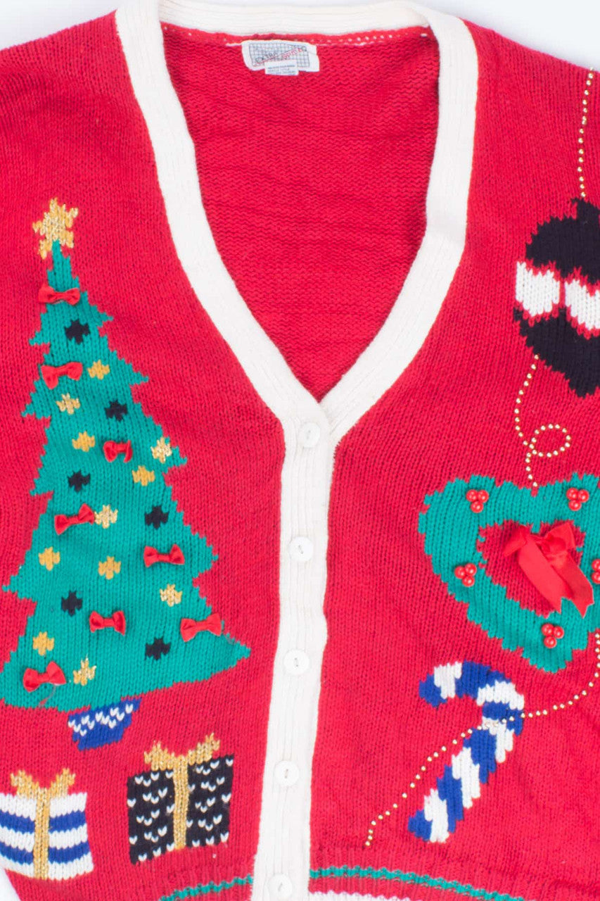 Red Ugly Christmas Cardigan 54392