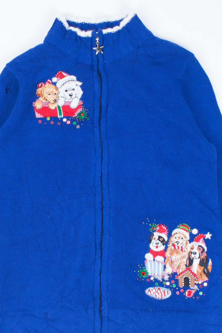 Blue Ugly Christmas Cardigan 54408