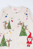 White Ugly Christmas Cardigan 54431