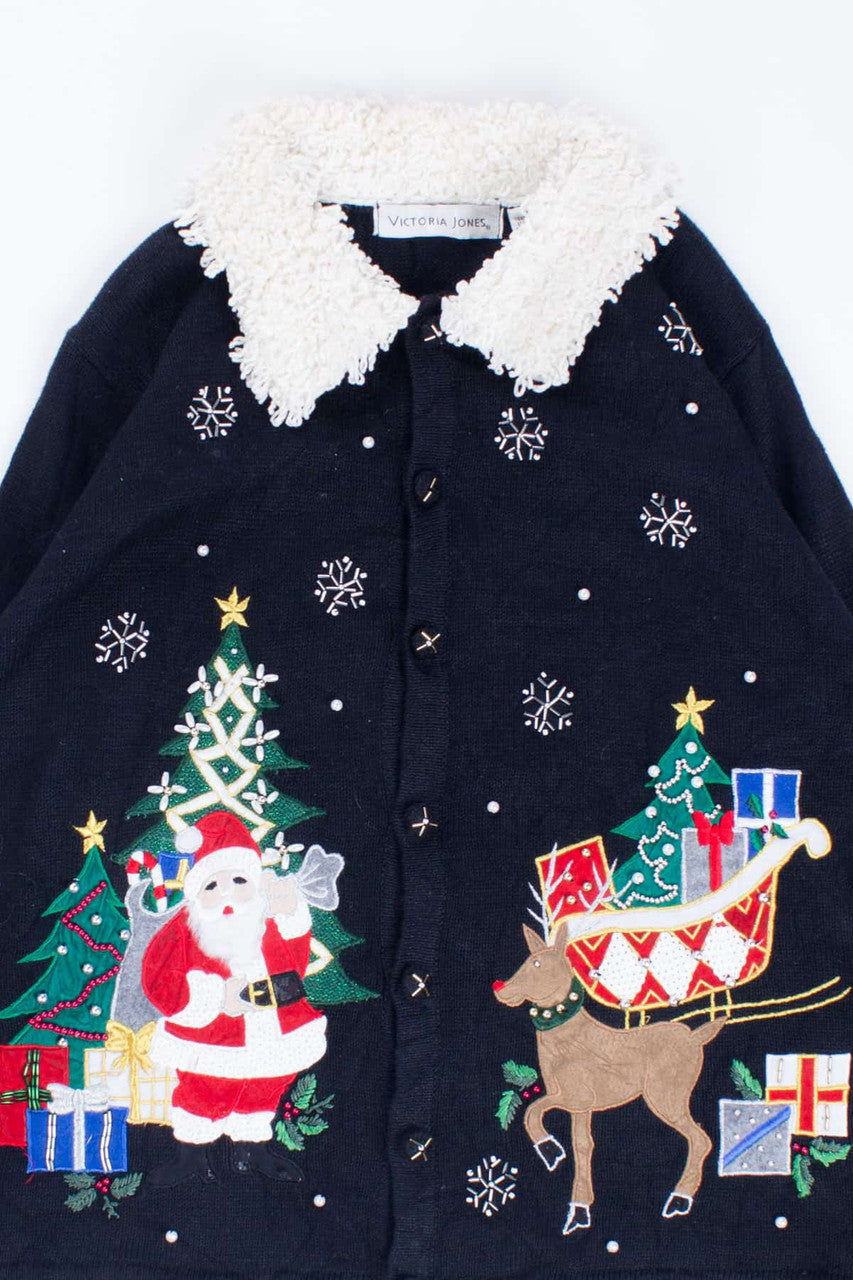 Black Ugly Christmas Cardigan 54450