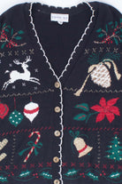 Black Ugly Christmas Cardigan 54452