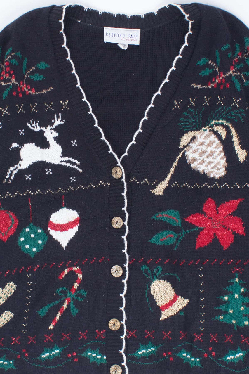 Black Ugly Christmas Cardigan 54452