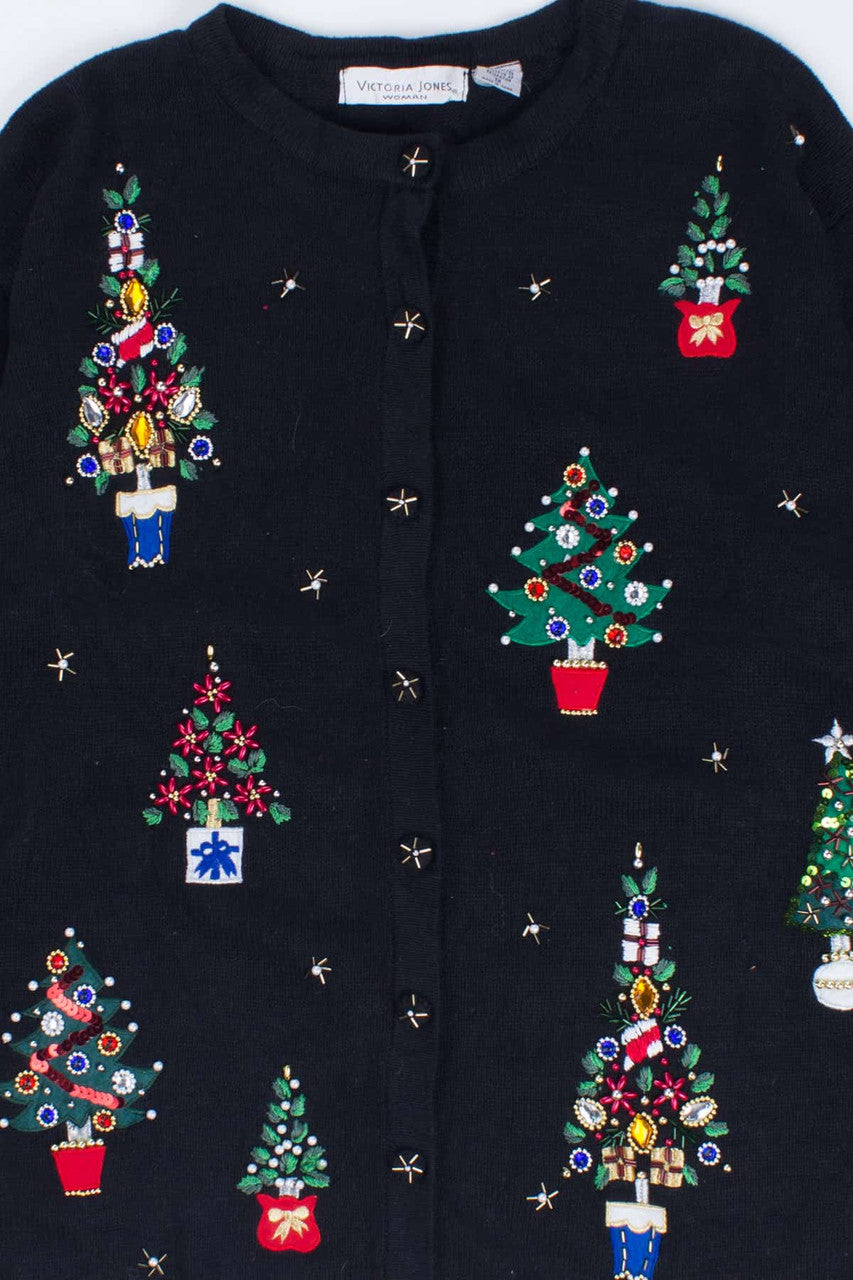 Black Ugly Christmas Cardigan 54494