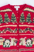 red Ugly Christmas Cardigan 54519