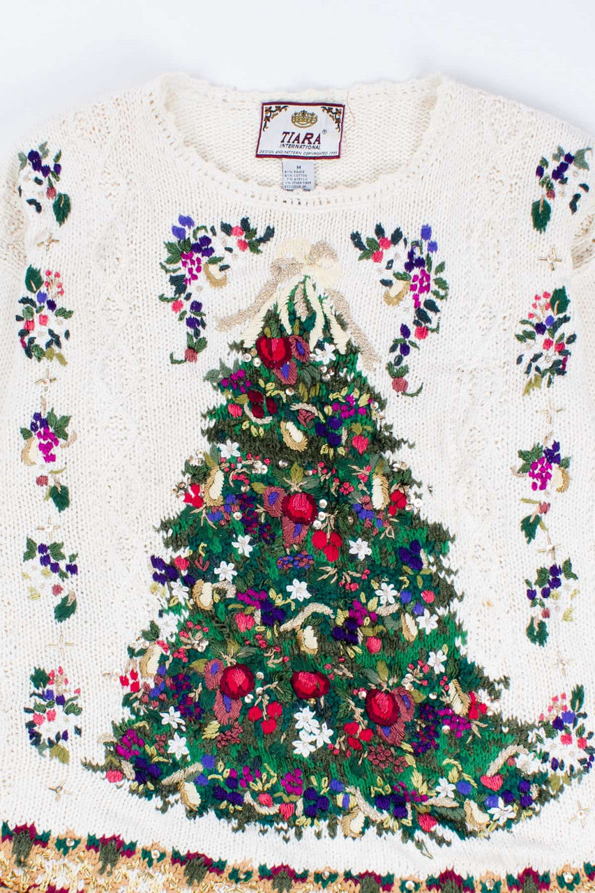 White Ugly Christmas Pullover 54532