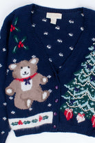 Blue Ugly Christmas Cardigan 54536