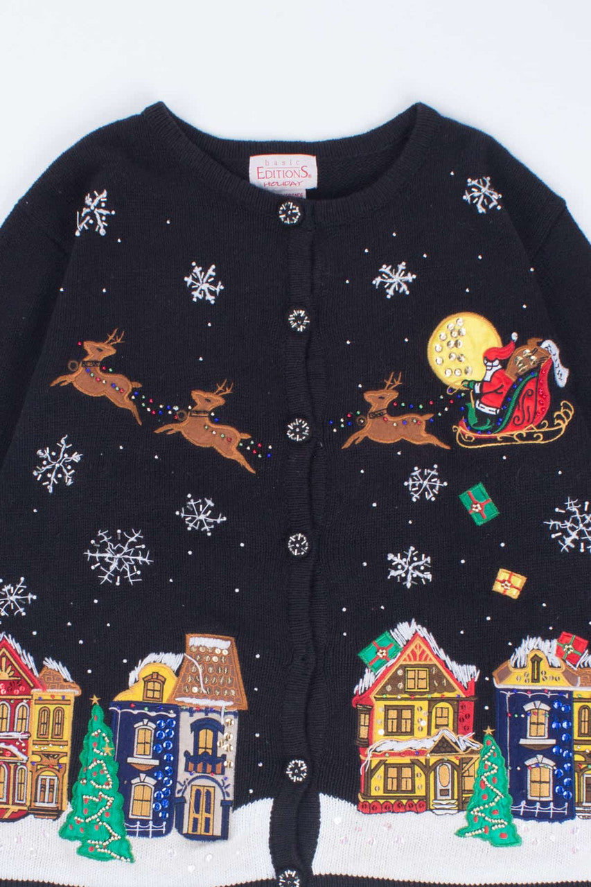 Black Ugly Christmas Cardigan 54570