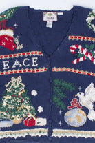 Blue Ugly Christmas Cardigan 54582