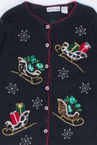 Black Ugly Christmas Cardigan 54607