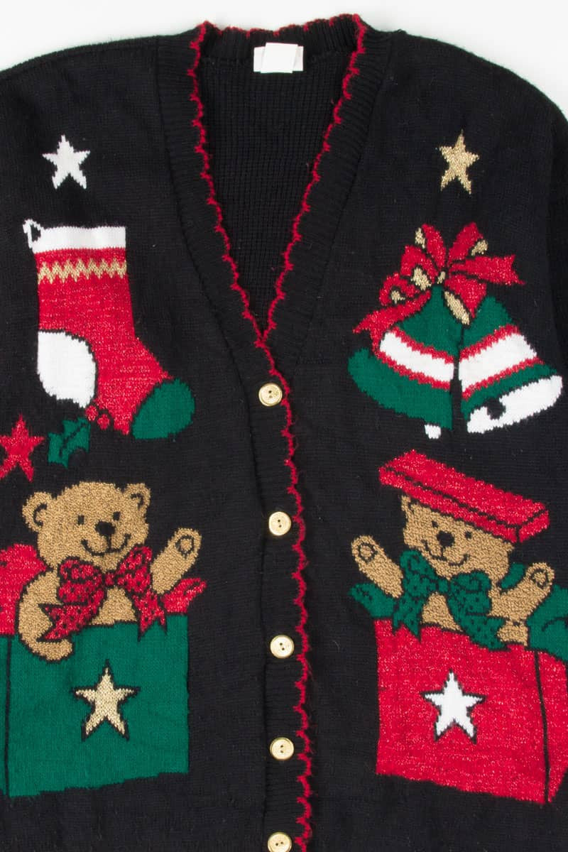 Black Ugly Christmas Cardigan 54614