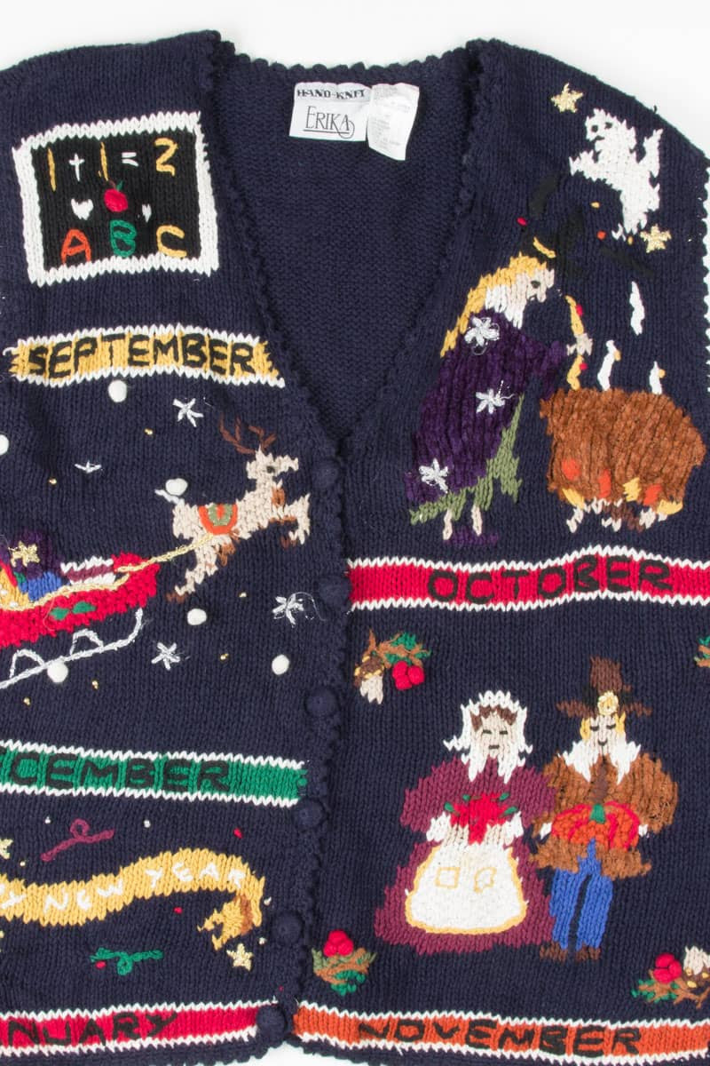 Blue Ugly Christmas Vest 54693