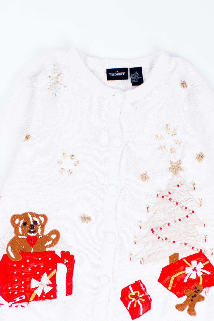 White Ugly Christmas Cardigan 54711