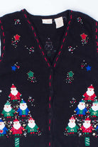 Black Ugly Christmas Vest 54729
