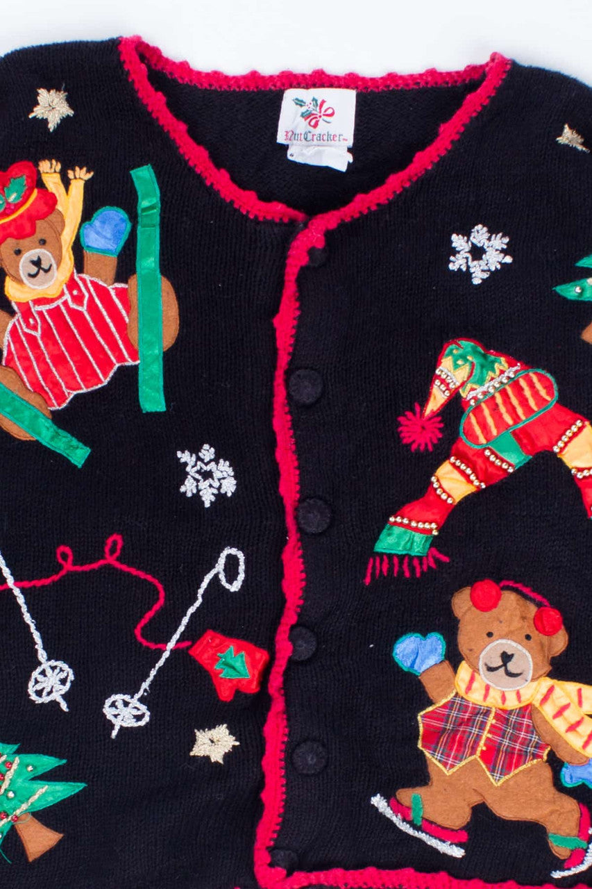 Black Ugly Christmas Cardigan 54734